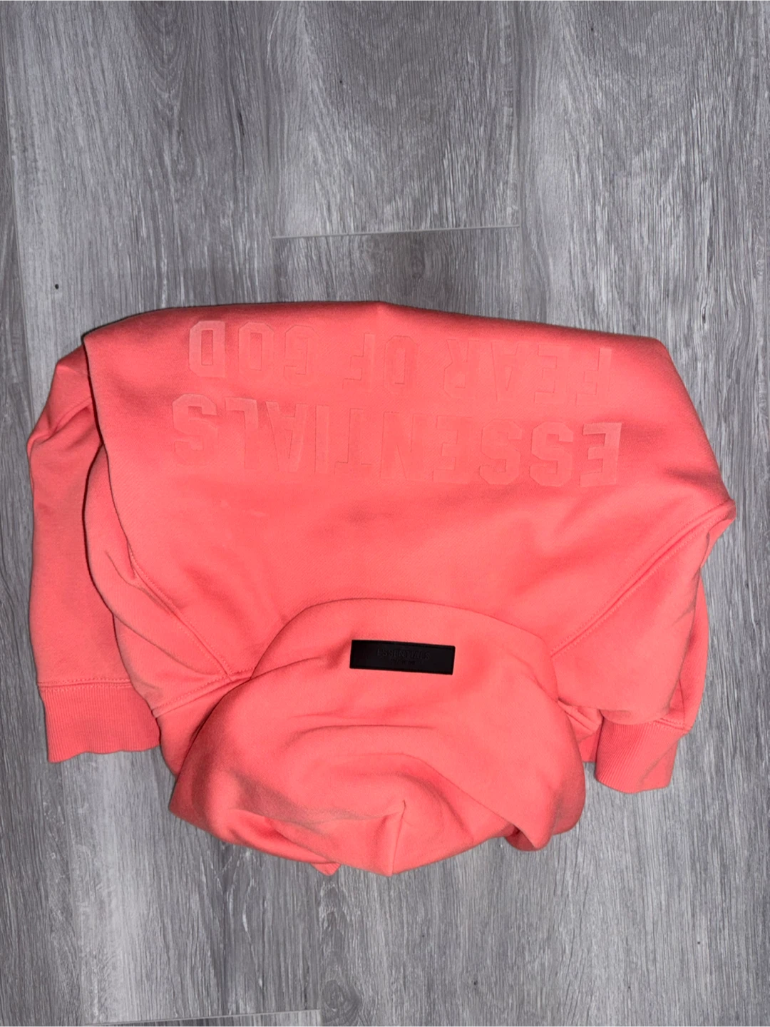 Essentials Fear of God Hoodie-Coral - photo 2