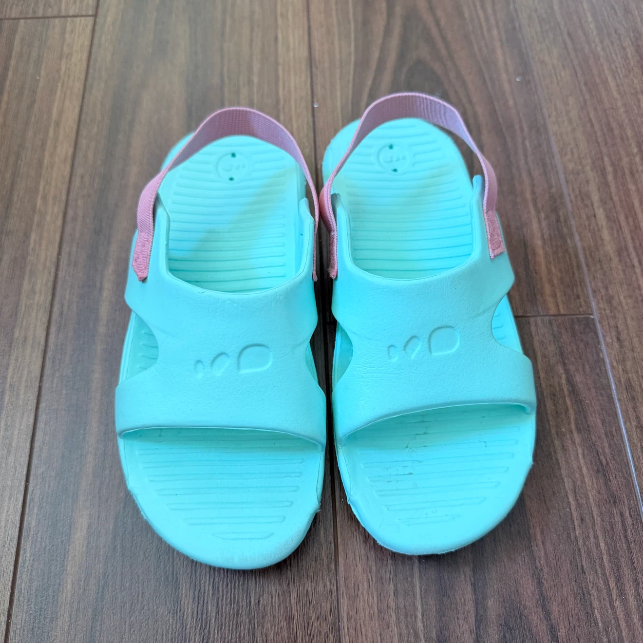 Reef Kids Aqua & Pink Sandals | Size 13/1