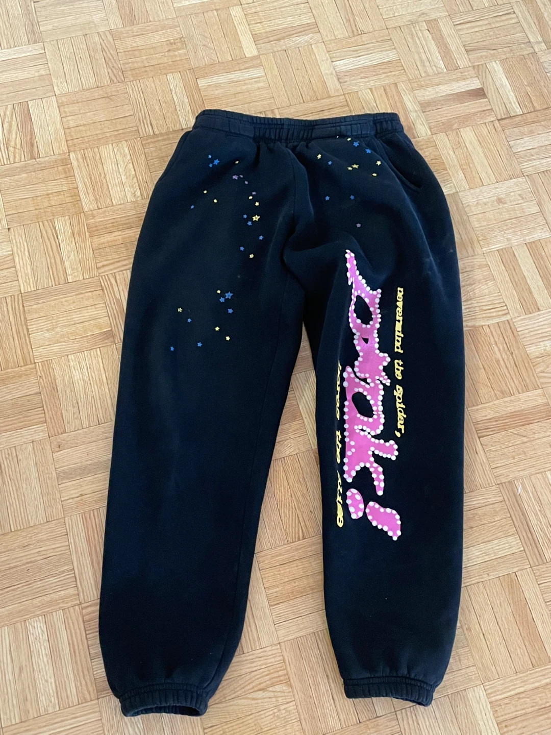 SP5DER Sweatpants Black Size Small