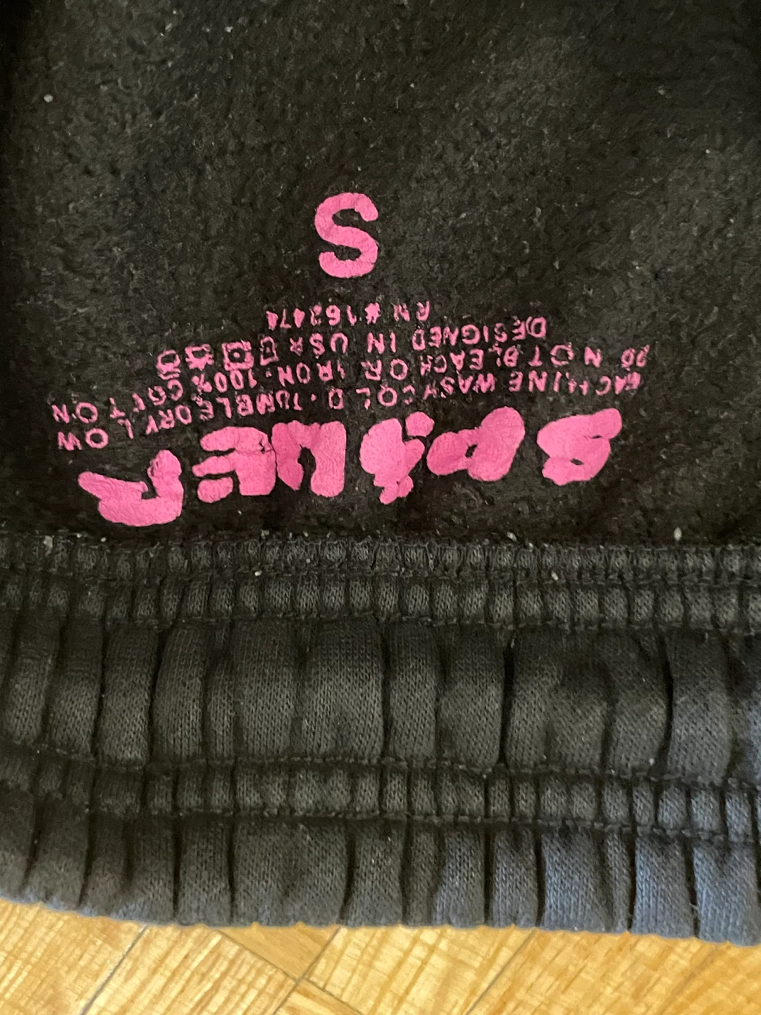 SP5DER Sweatpants Black Size Small - photo 2