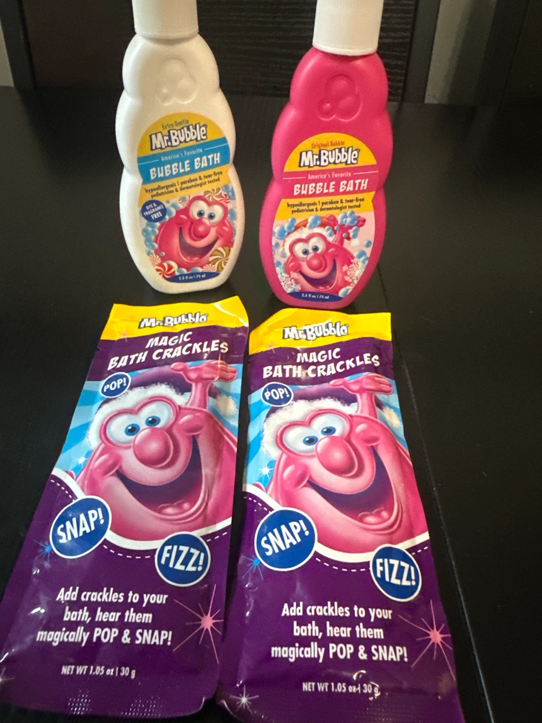 Mr. Bubble Bath Set - Bubble Bath and Bath Crackles