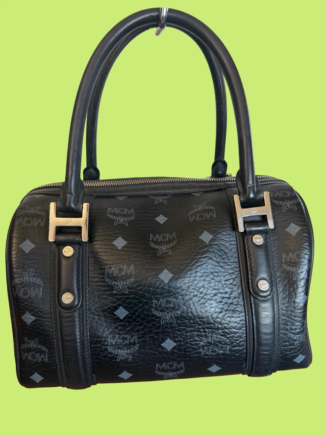 Authentic MCM Black Monogram Handbag - photo 2