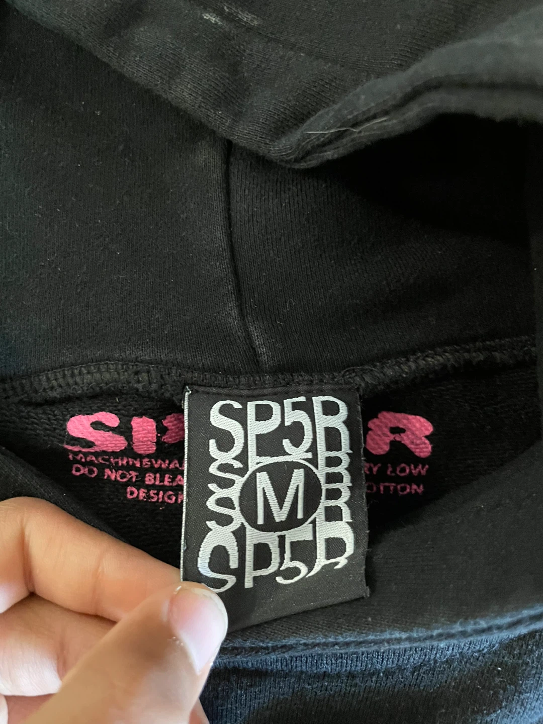 SP5DER Black Hoodie and Sweatpants Set - photo 5