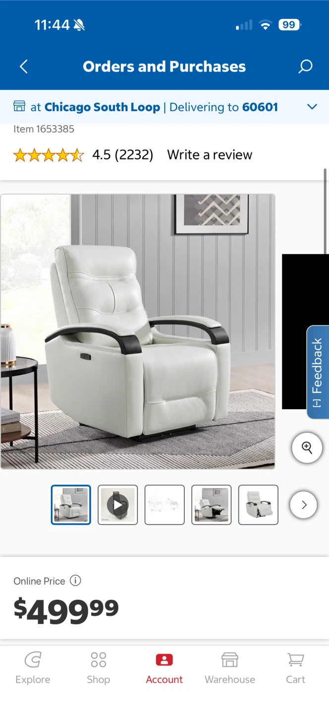 Canmore Leather Power Recliner