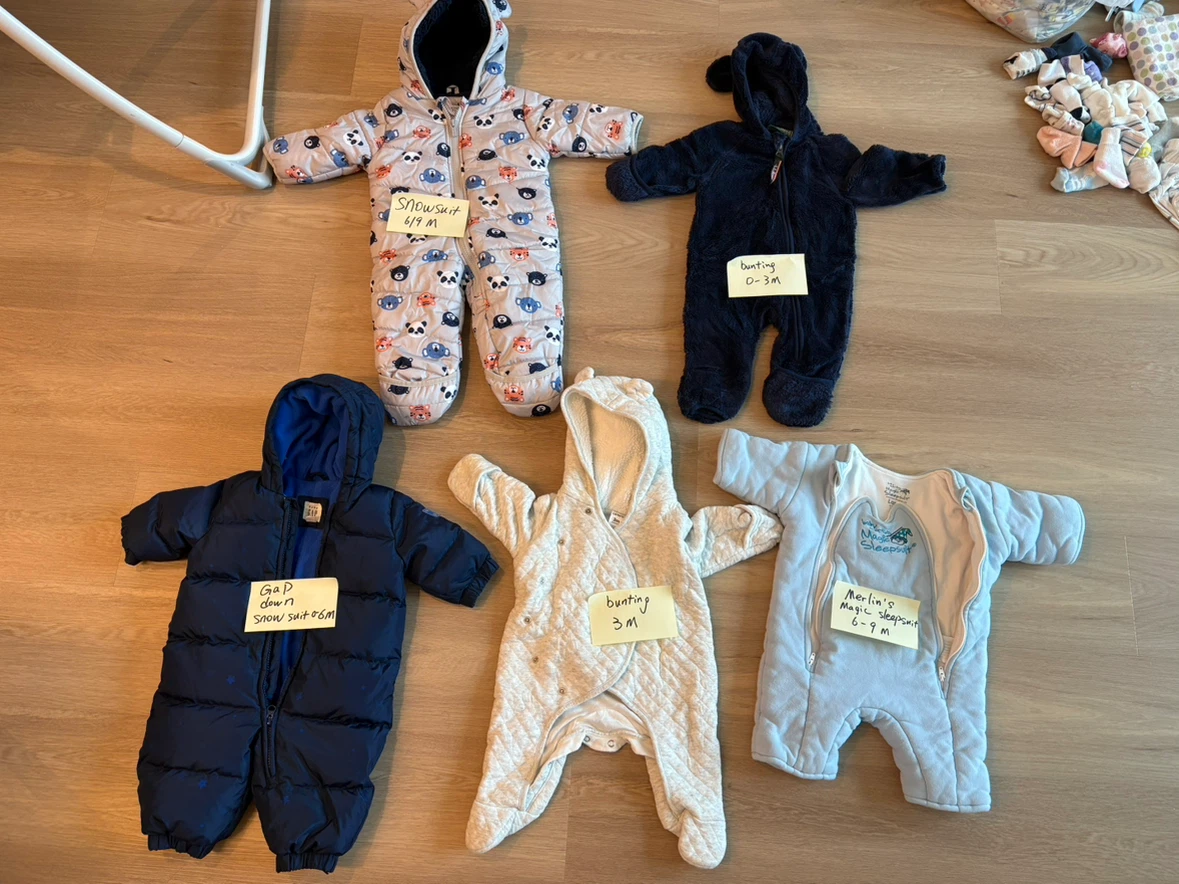 Baby Winter Sleepsuits and Buntings Bundle