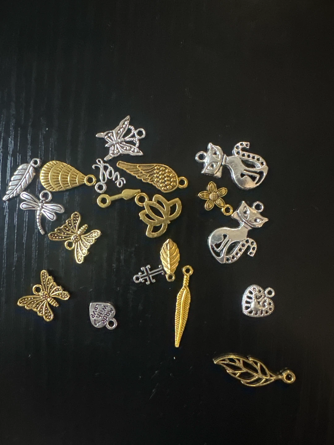 Assorted Metal Jewelry Charms