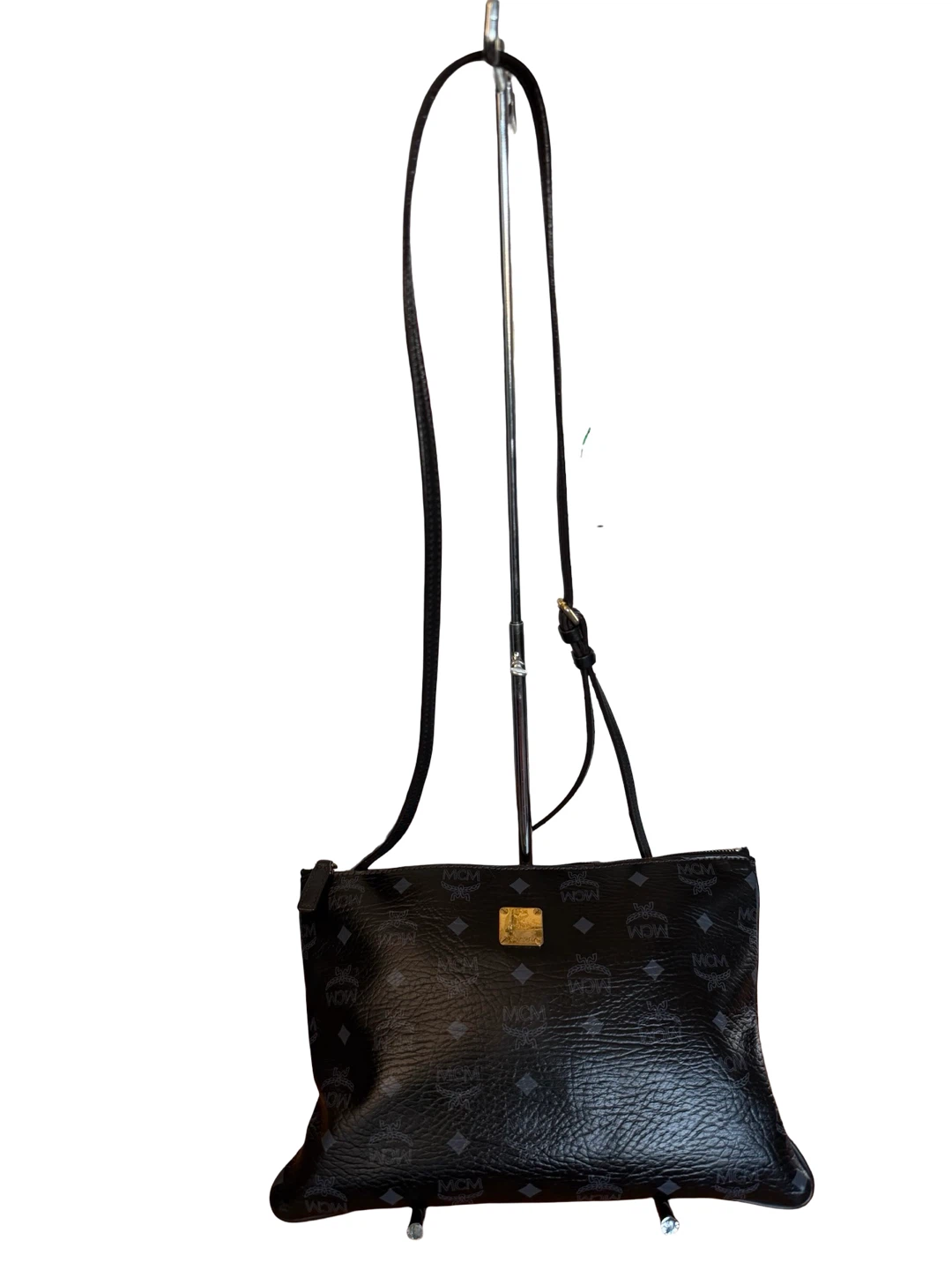 Authentic MCM Black Visetos Crossbody Bag - photo 2
