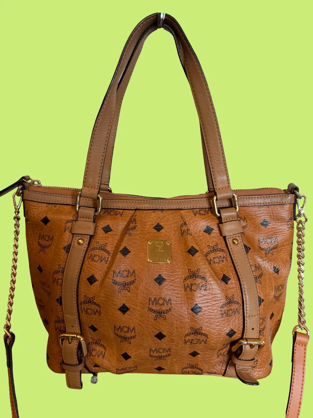 Authentic MCM Visetos Monogram Tote Bag
