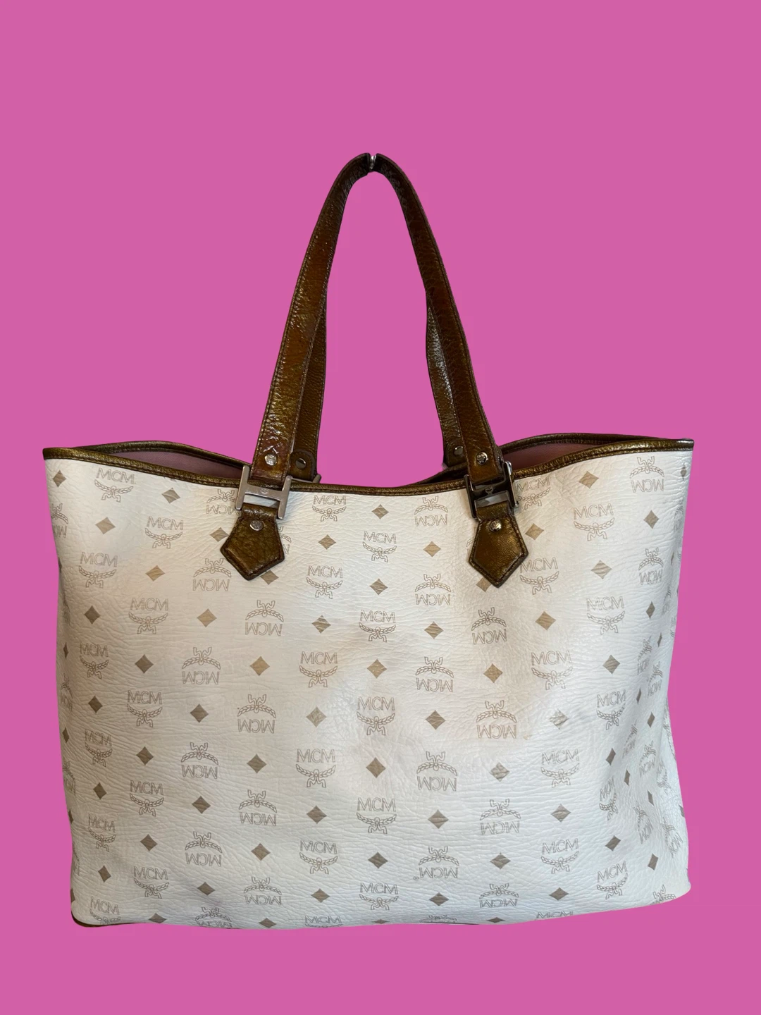 Authentic MCM Visetos Reversible Tote Travel - photo 2