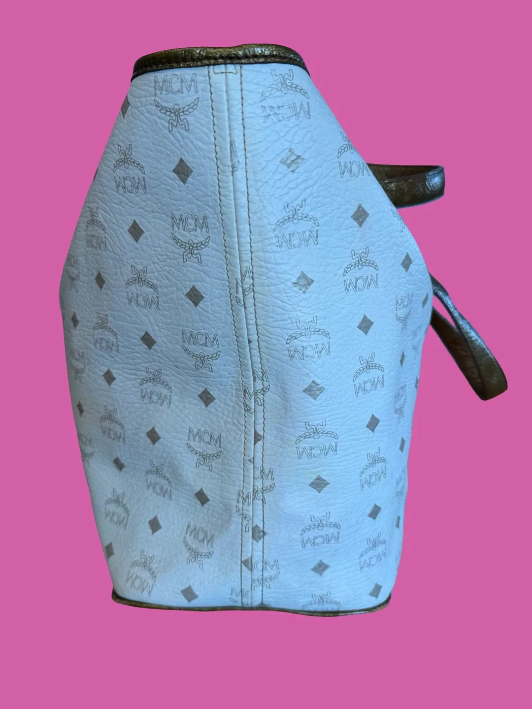 Authentic MCM Visetos Reversible Tote Travel - photo 4