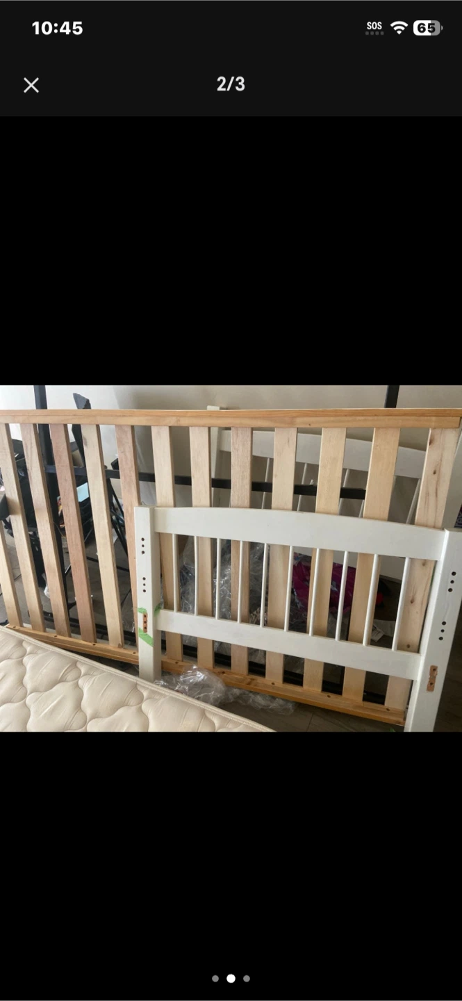 Twin size bed frame and mattress set - photo 2