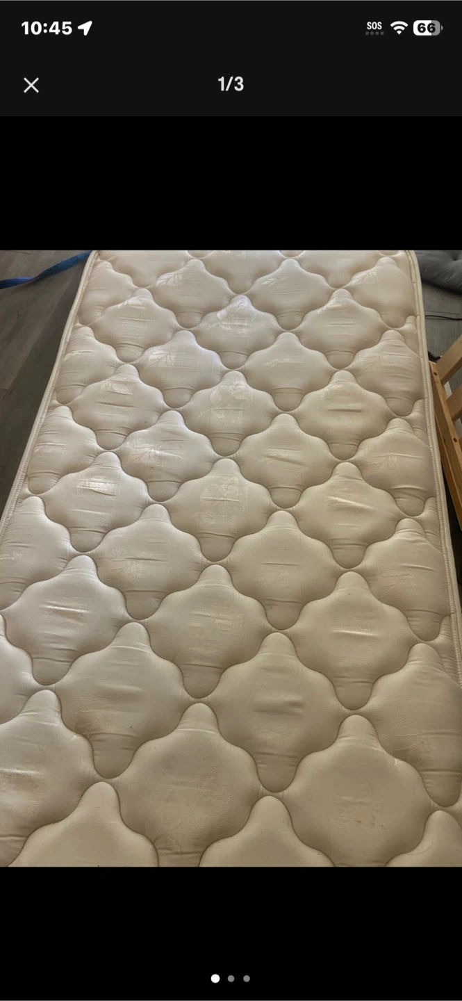 Twin size bed frame and mattress set - photo 3