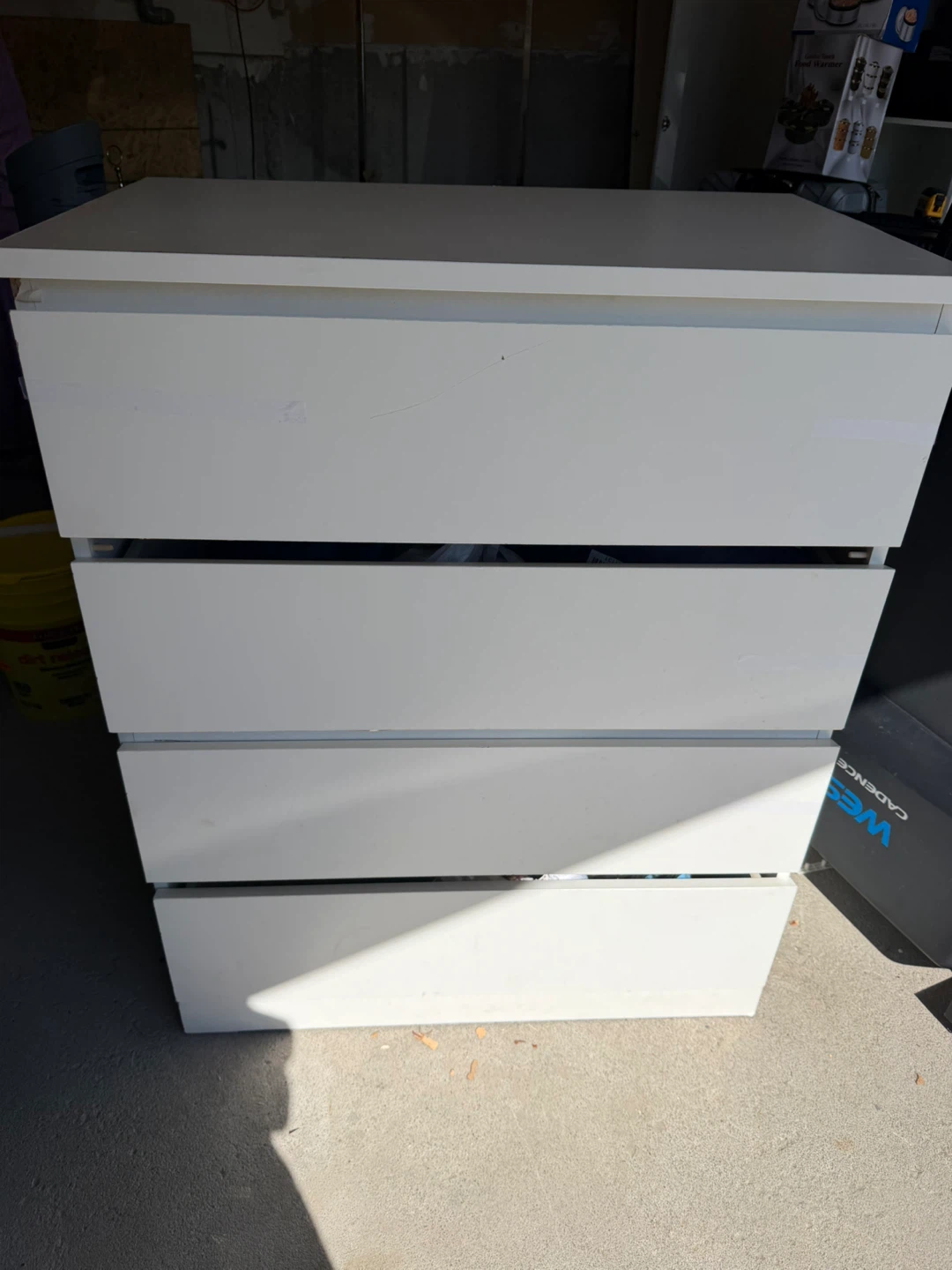 White 4-Drawer Dresser