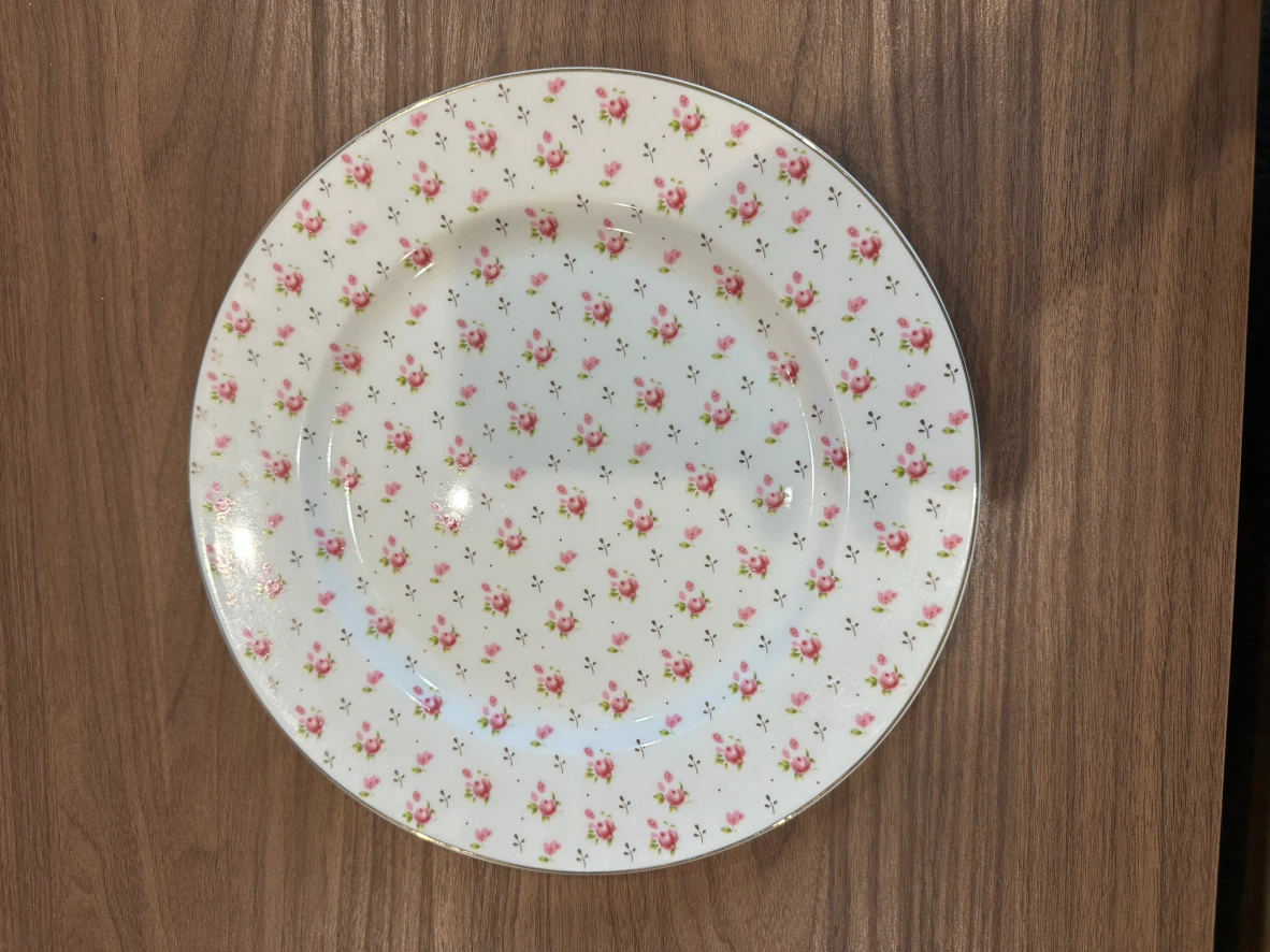 Grace Teaware Fine Porcelain Rose Pattern Plate