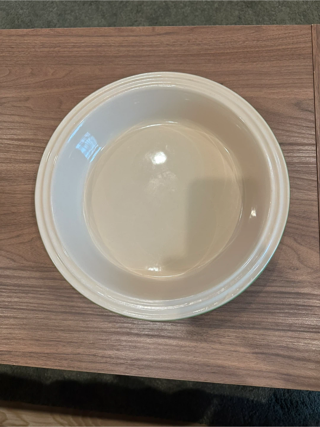 Le Creuset Green Stoneware Pie Dish