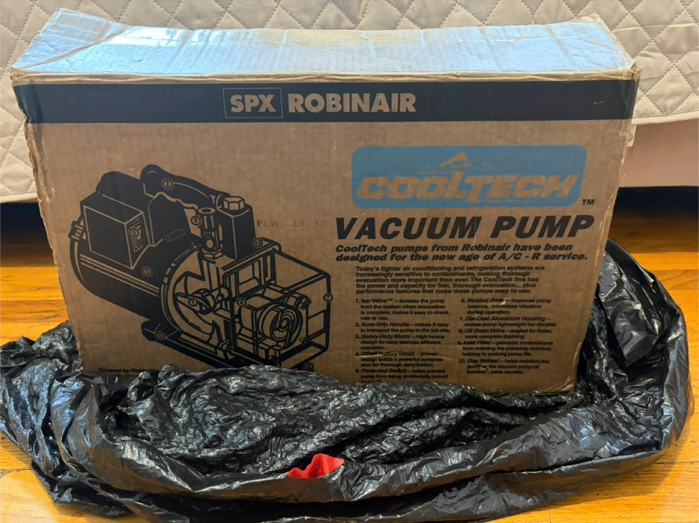 SPX Robinair Cooltech Model 15600 6 CFM Motor HP Vacuum Pump - photo 3