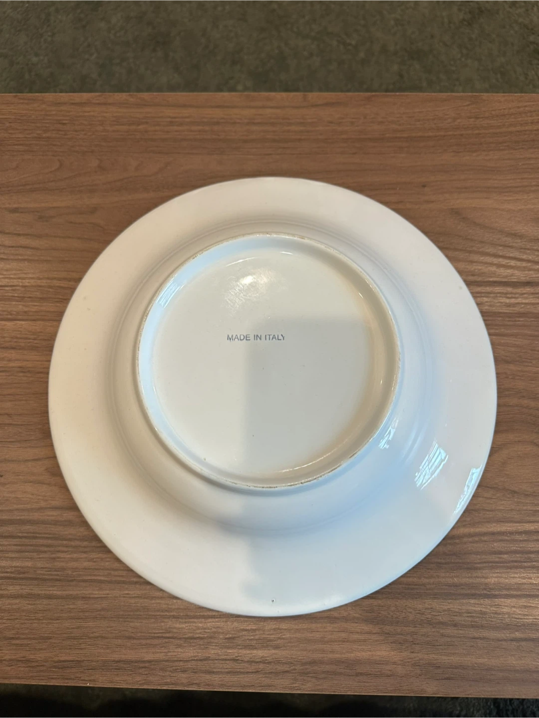 White Italian Ceramic Olive Motif Serving Bowl - photo 3