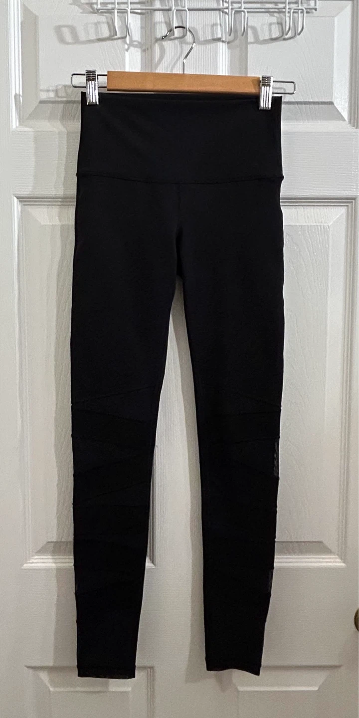 Ivivva by Lululemon Mesh Black Leggings Girls Size 12 - photo 2