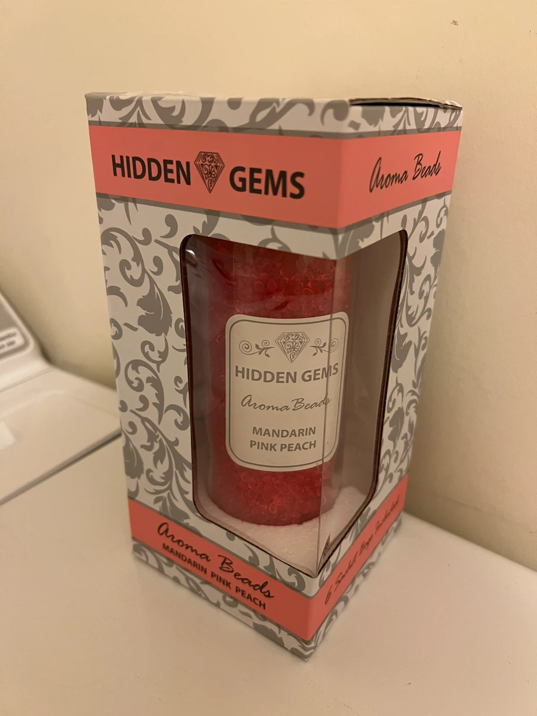 2 Jars Hidden Gems Aroma Beads - Mandarin Pink Peach & White Tea
