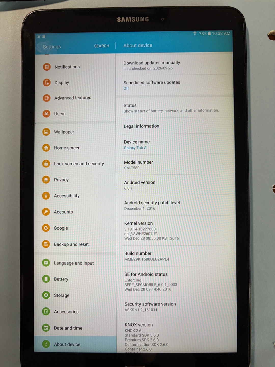 Samsung Galaxy Tab A 10.1”  16GB+microSD - photo 2