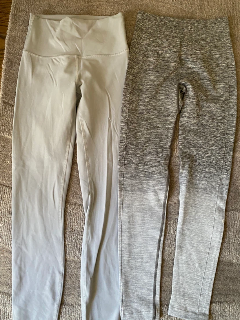 Set of 3 Lululemon Leggings size 4 take all for 25. - photo 2