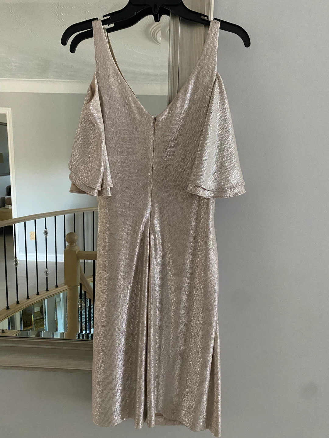 Lauren Ralph Lauren Metallic Cold-Shoulder Dress - photo 2
