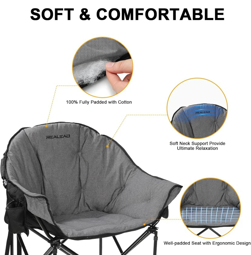 New Realead Oversized Camp Chair 400lbs - photo 4