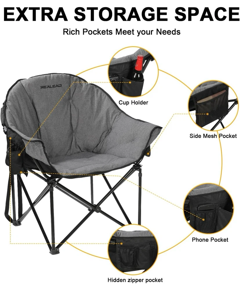 New Realead Oversized Camp Chair 400lbs - photo 5