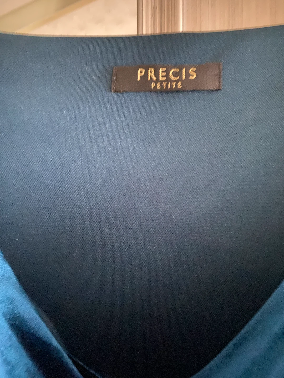 Precis Teal Velvet Dress - photo 3