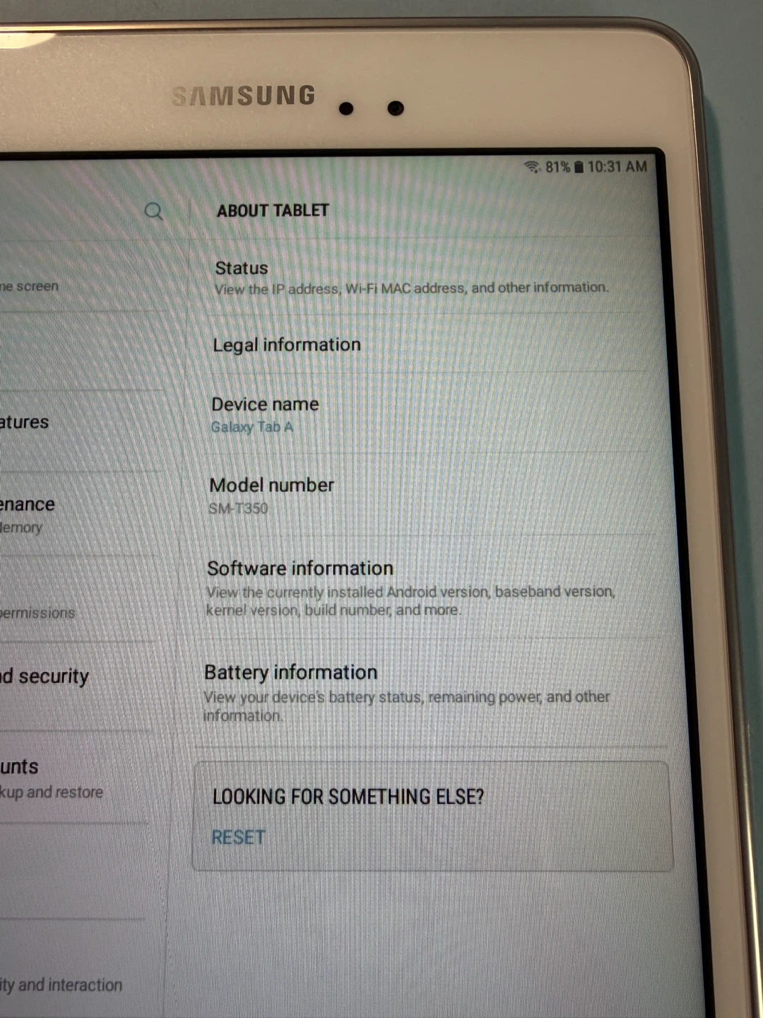 Samsung Galaxy Tab A 8.0 - 16 GB + microSD