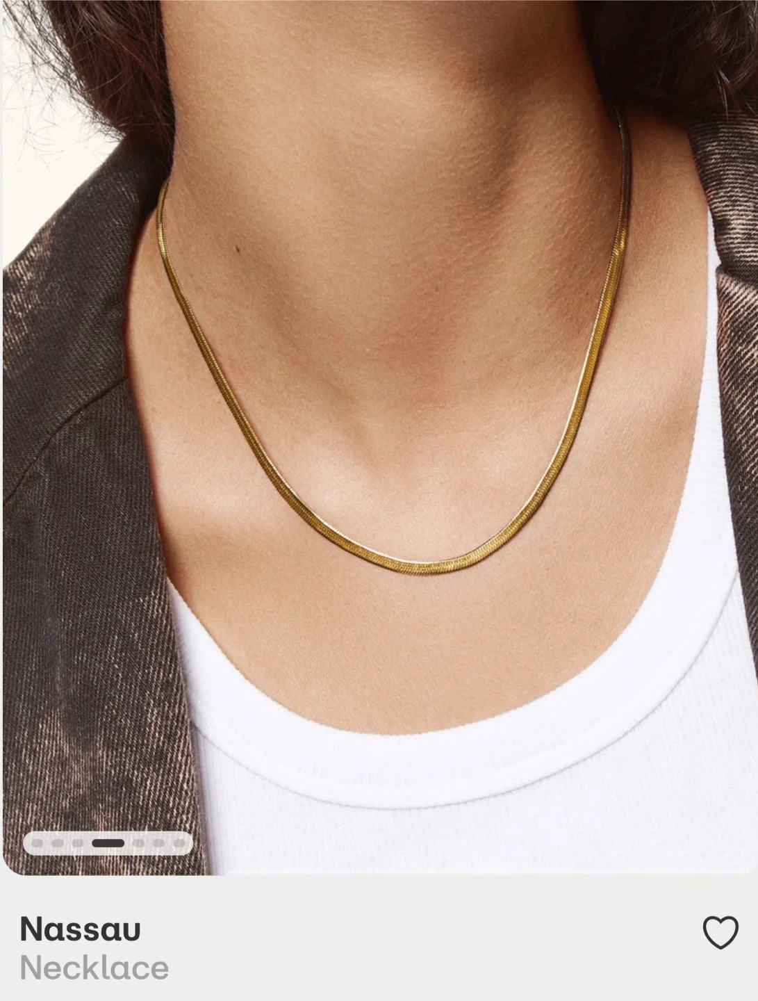 Nassau gold chain necklace - photo 4