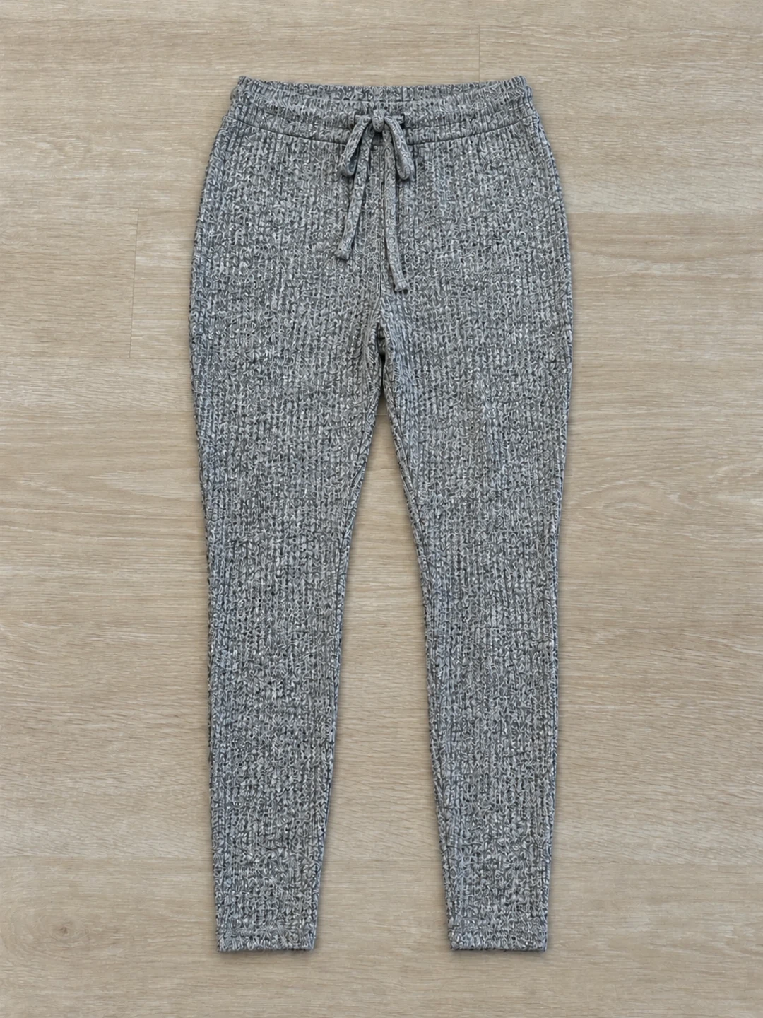 Fashion Nova Grey Textured Drawstring Pants