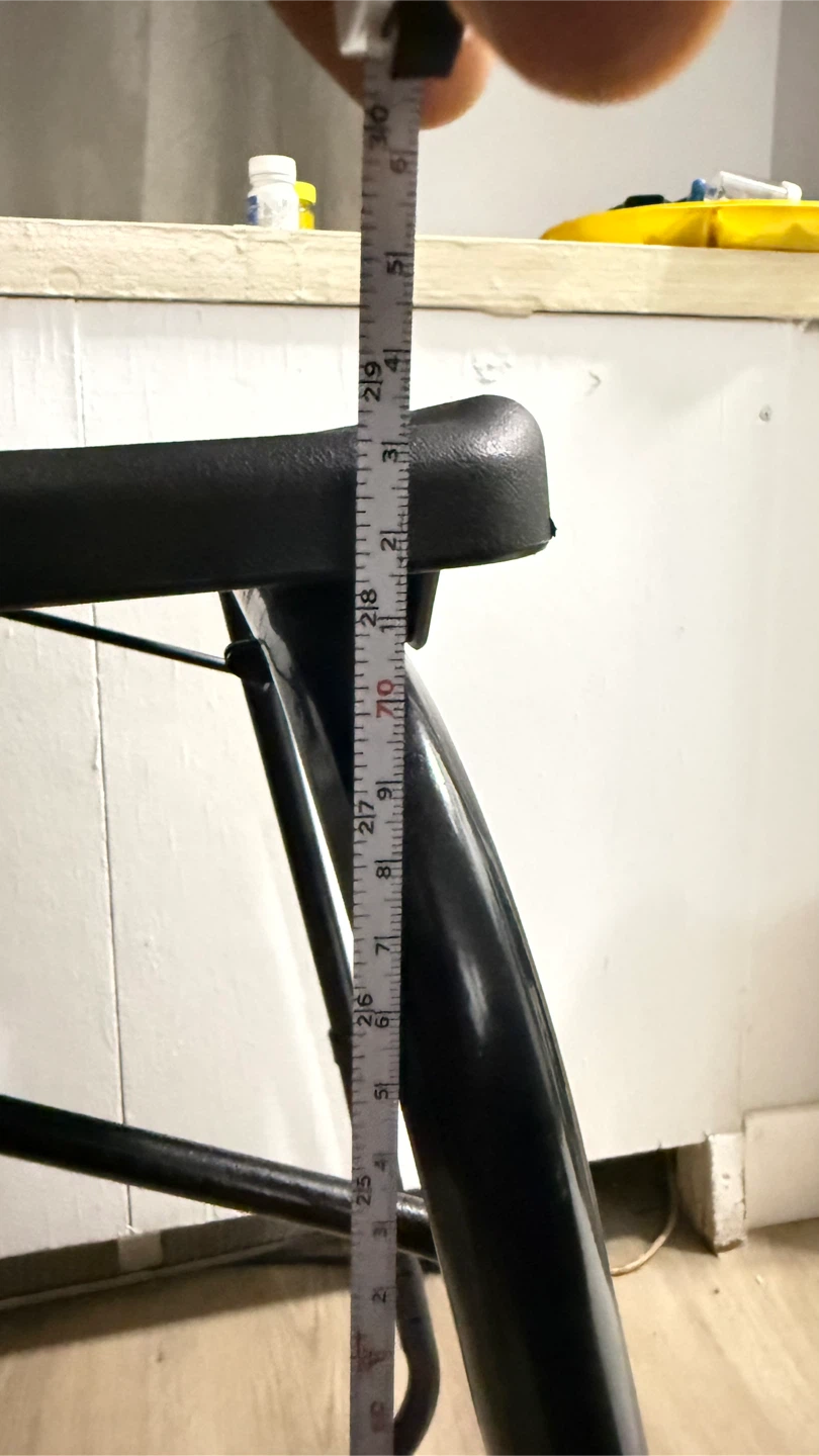 Adjustable Black Folding TV Tray Table - photo 4