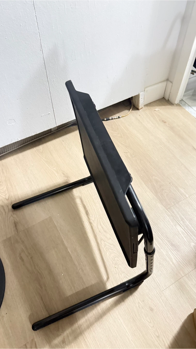 Adjustable Black Folding TV Tray Table - photo 5