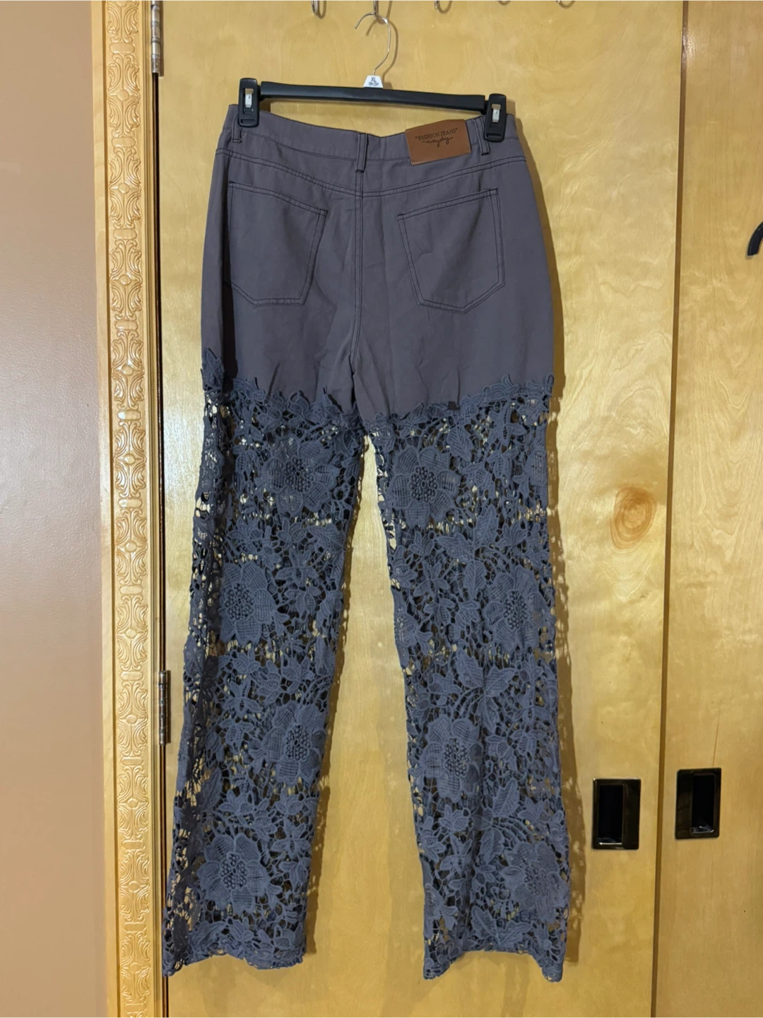 Fashion Jeans Lace Detail Pants - photo 2