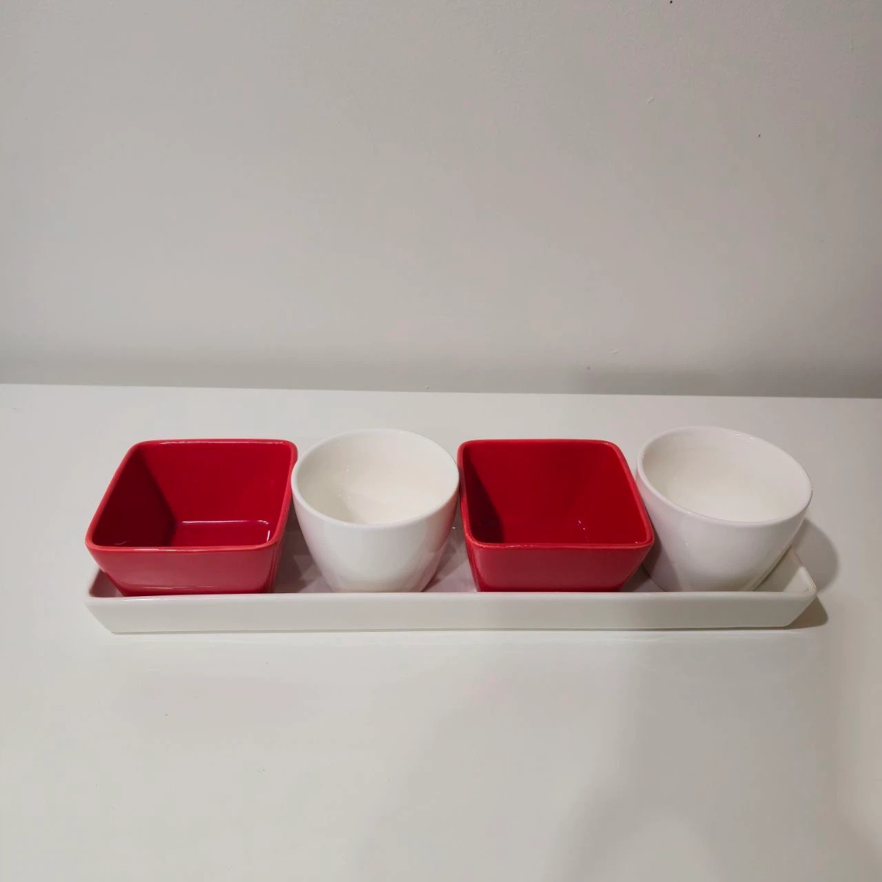 Ceramic Serving Set with Tray