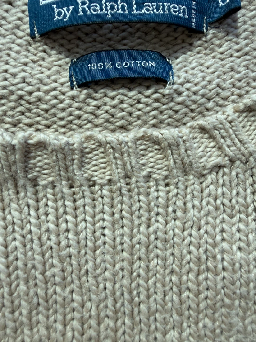 Polo by Ralph Lauren Cotton Sweater Made in Honk Kong - photo 4