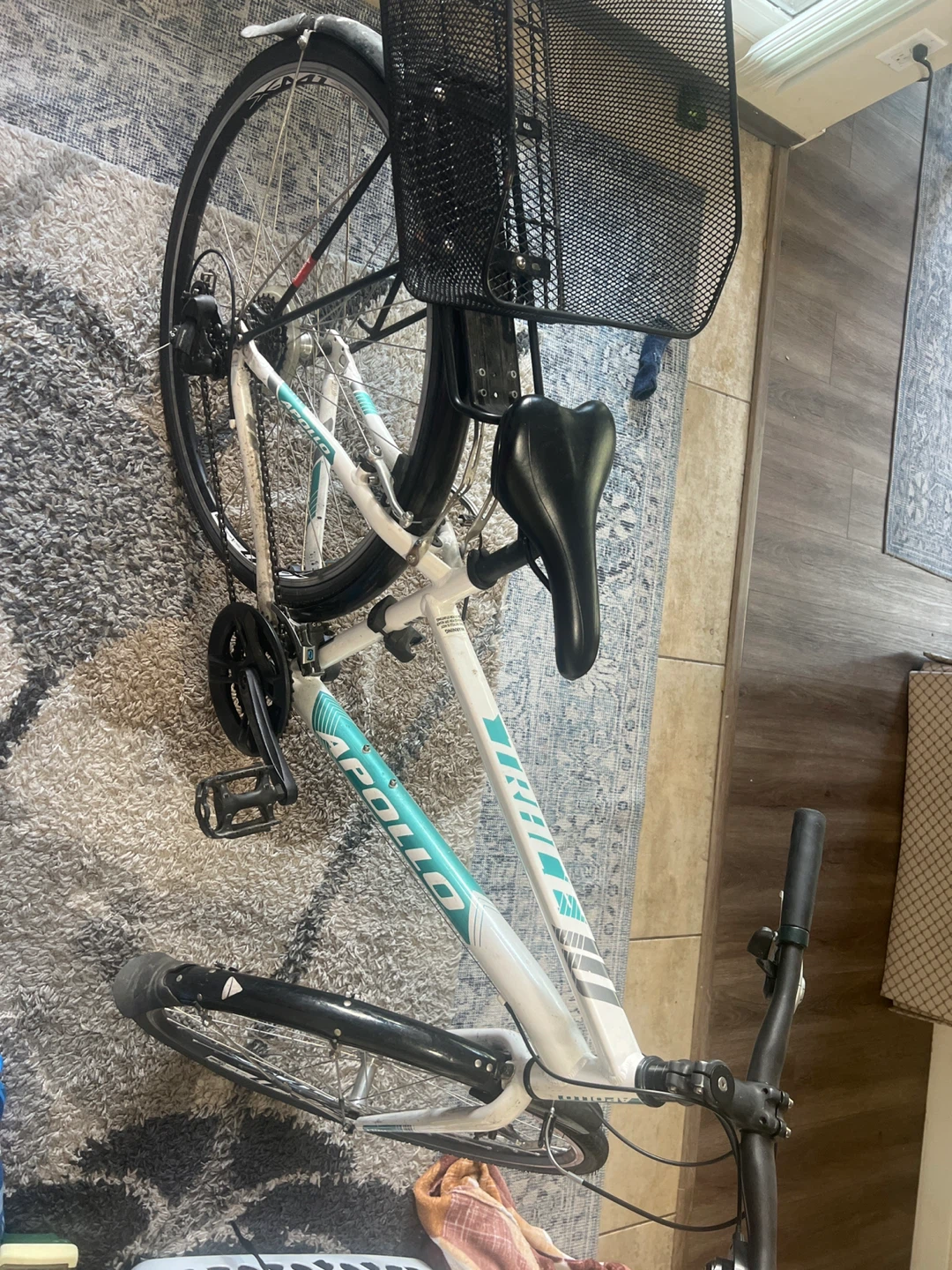 Apollo Hybrid Bicycle with Rear Basket - photo 3