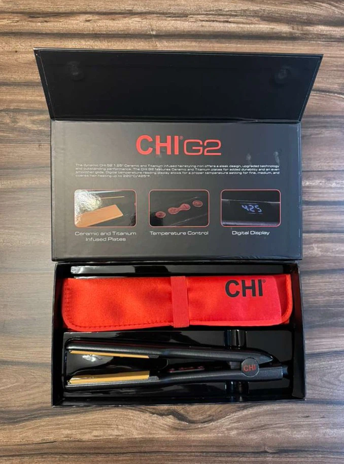 CHI G2 Hair Straightener 1.25" Flat Iron - New Open Box - photo 3