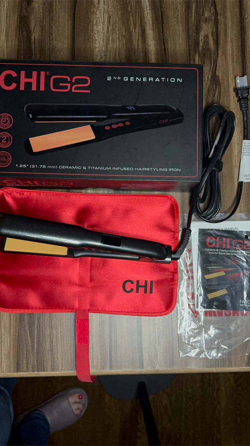 CHI G2 Hair Straightener 1.25" Flat Iron - New Open Box - photo 4