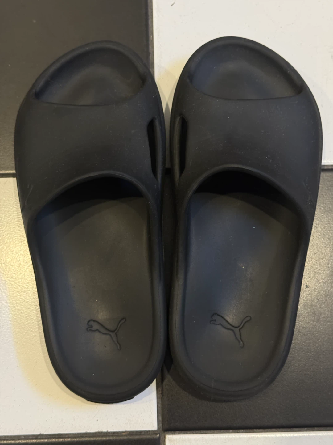 Puma Black Slides