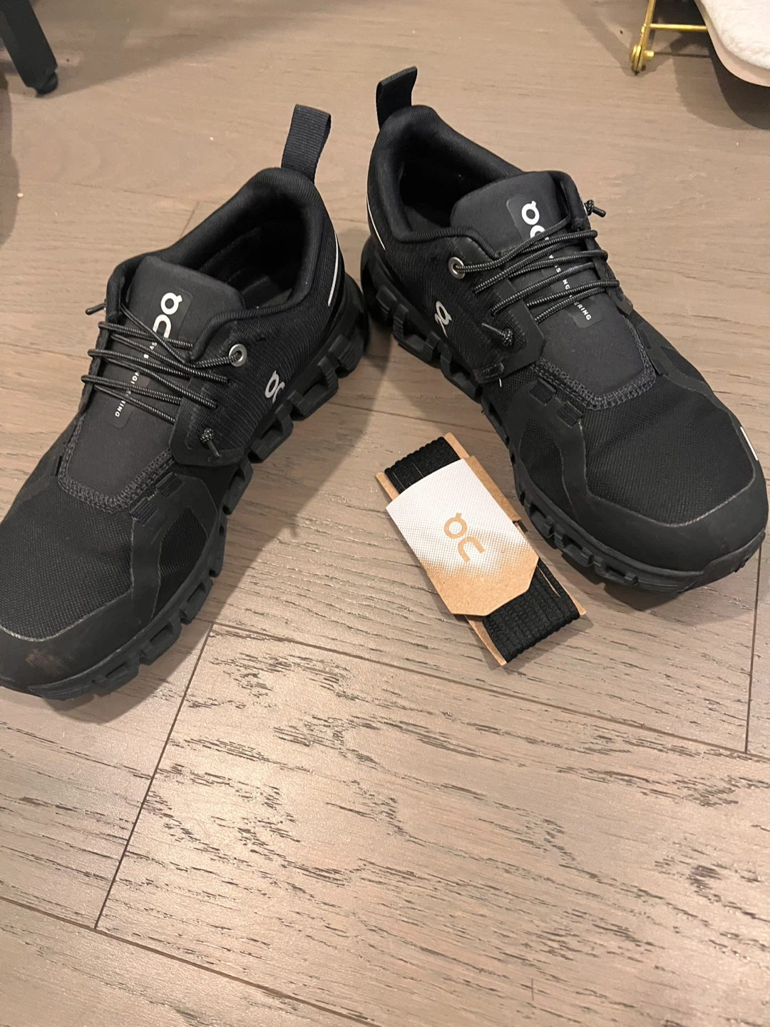 On Cloud Waterproof Black Shoes