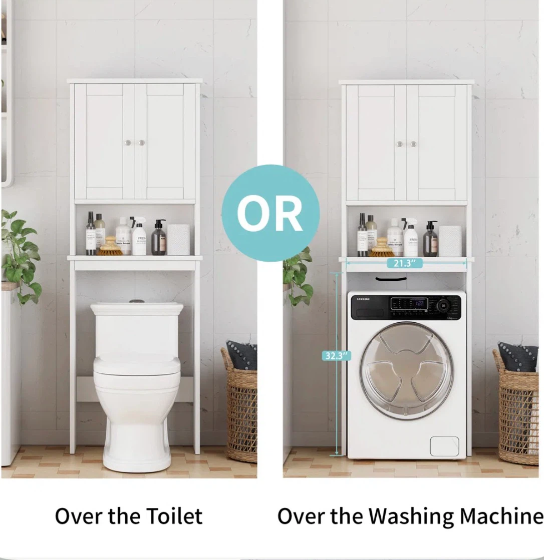 Wayfair Behran 65.4”H Freestanding Over The Toilet Storage - photo 3