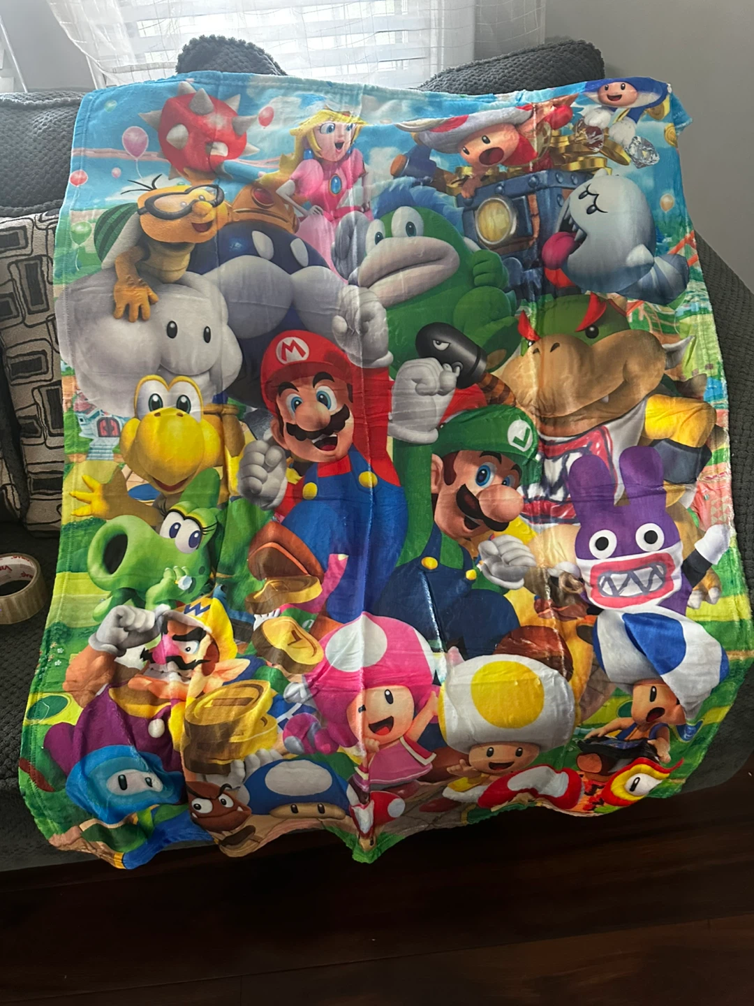 Super Mario Throw Blanket