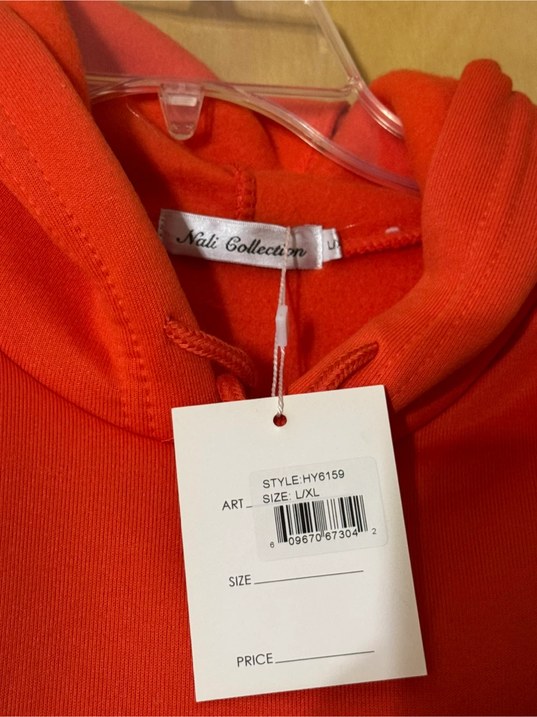 Nali Collection Red Hoodie with Rhinestone Detail - photo 4