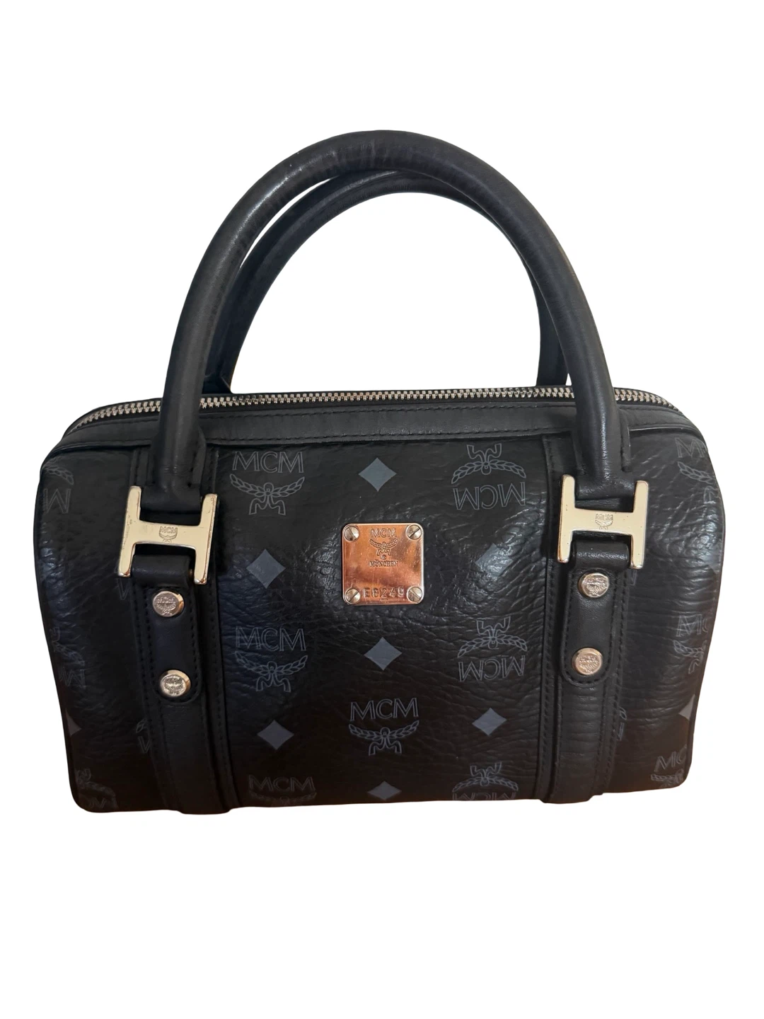 Authentic MCM Visetos Black Handbag