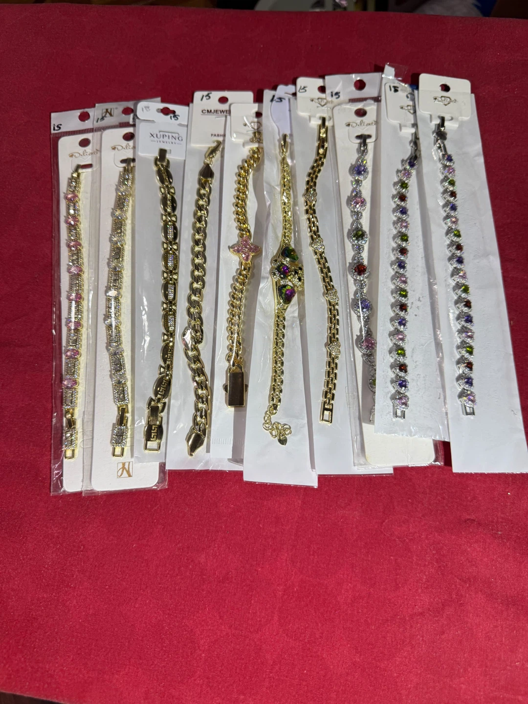Set of 9 Assorted Fashion Bracelets