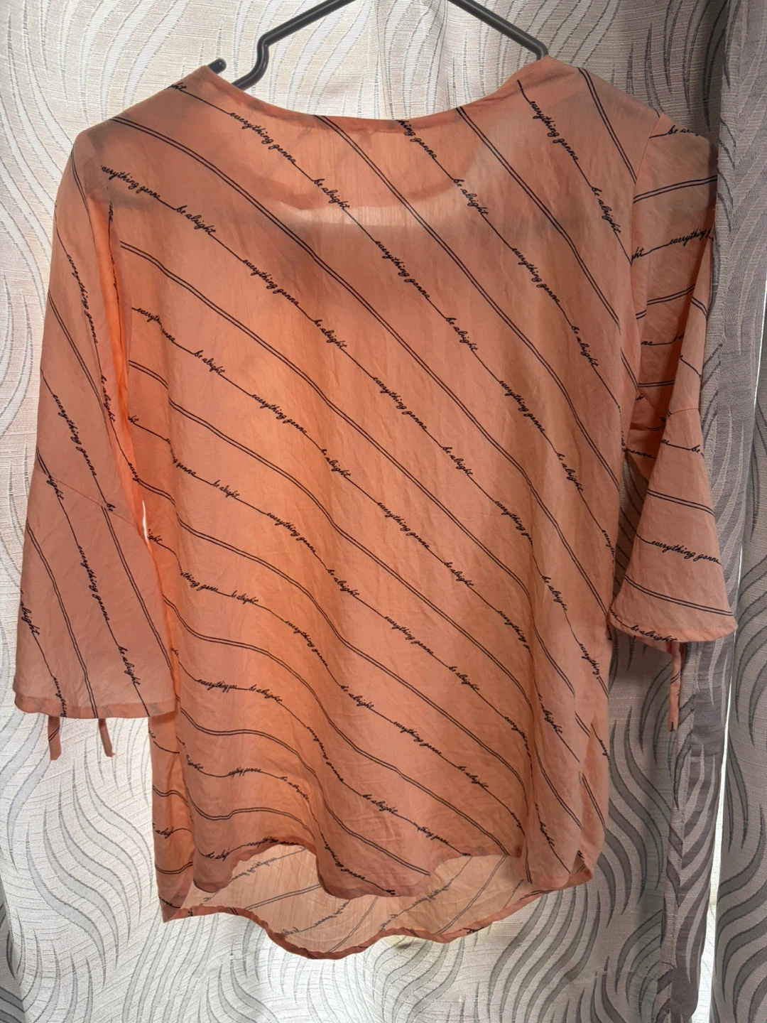Peach Floral Neck Blouse/top - photo 2