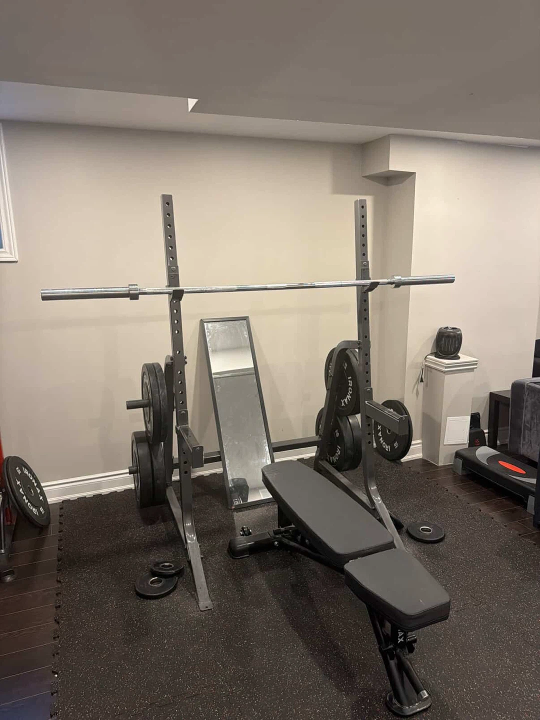 Ironax Squat Rack and Bench Set
