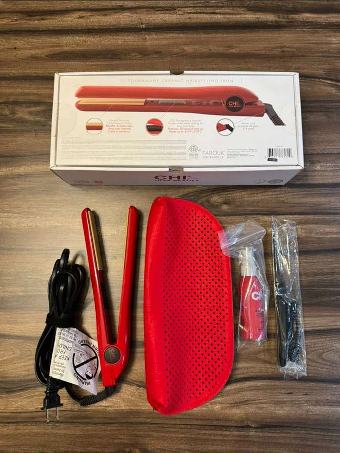 CHI Hair Straightener Flat Iron 1" Ceramic New Open Box - photo 5